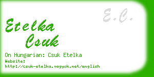 etelka csuk business card